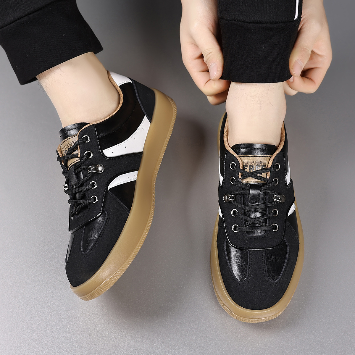 Sable Leather Sneakers