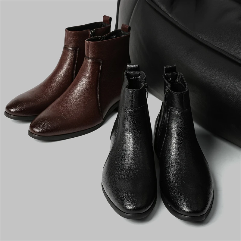 Ronaldo Leather Chelsea Boots