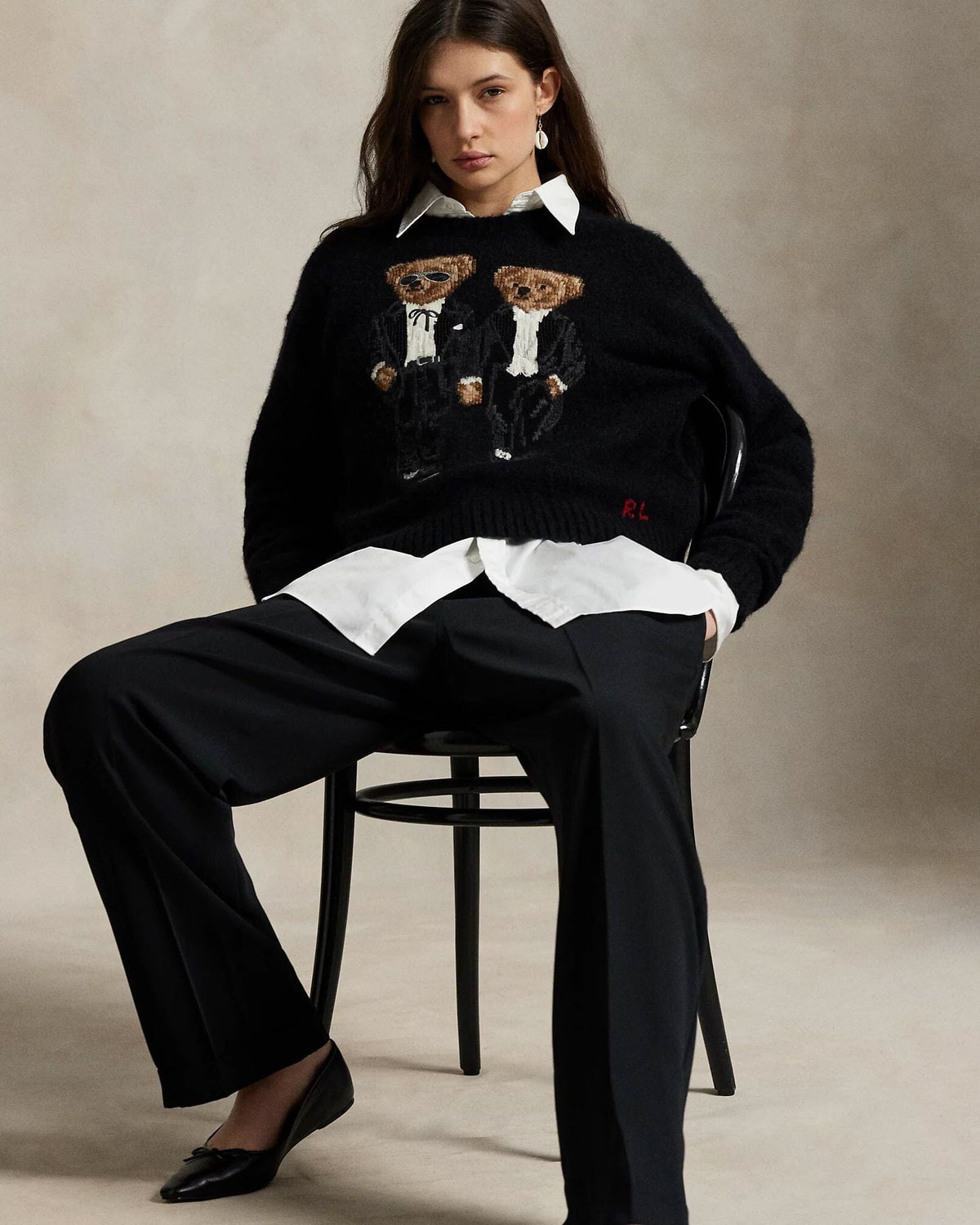 RL The Ralph & Ricky Tuxedo Bear Sweater