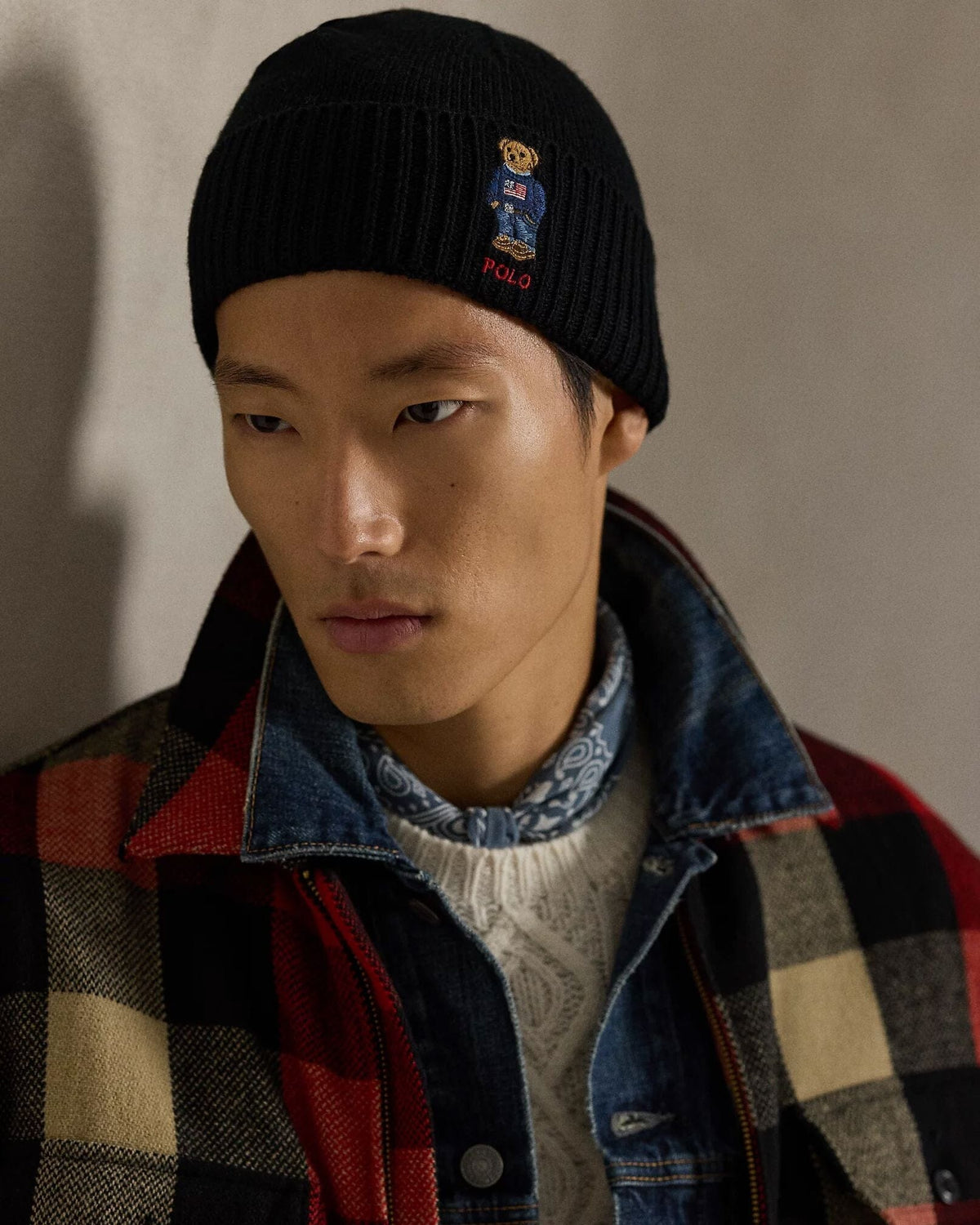 RL Polo Bear Rib-Knit Beanie