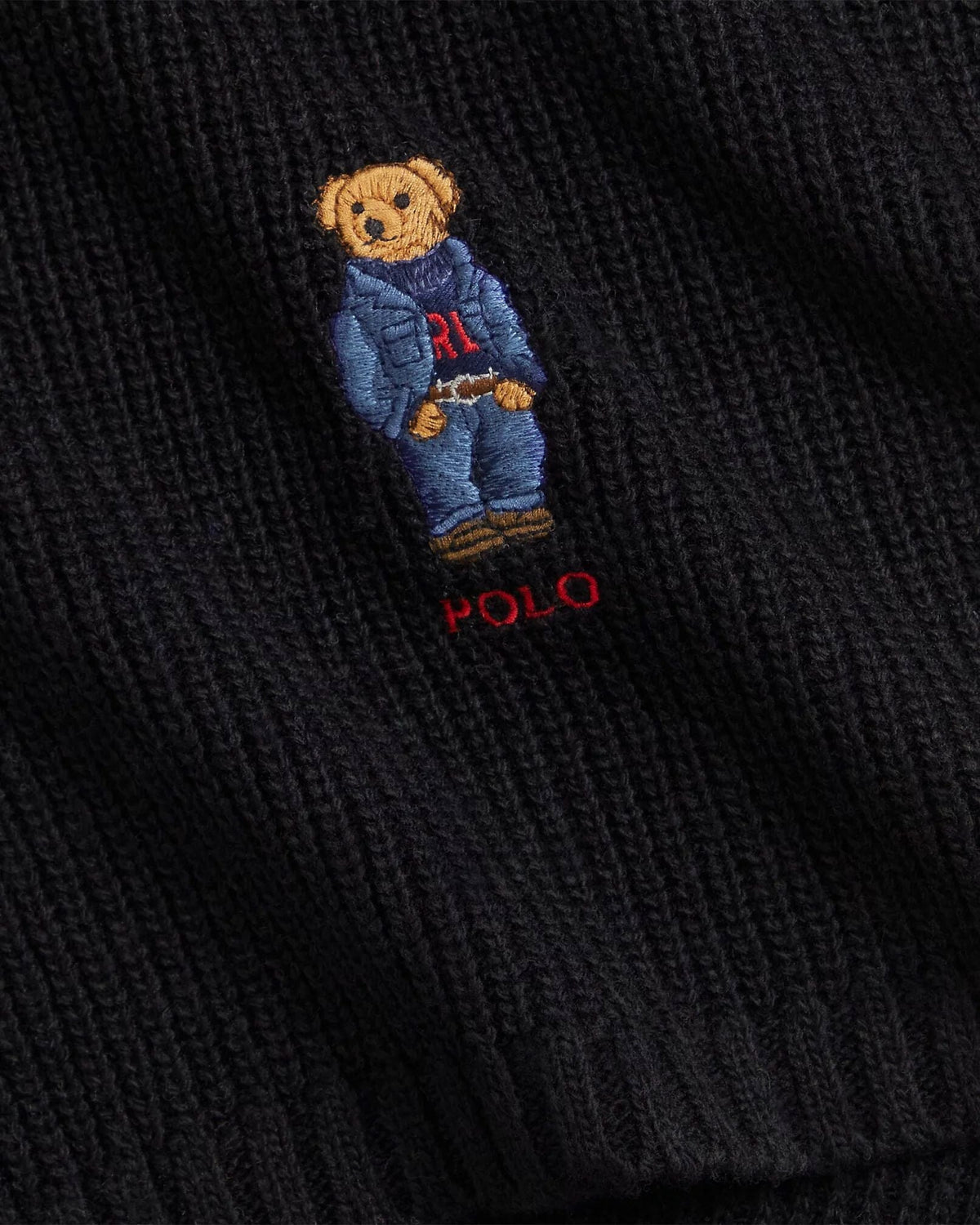 RL Polo Bear Knit Scarf