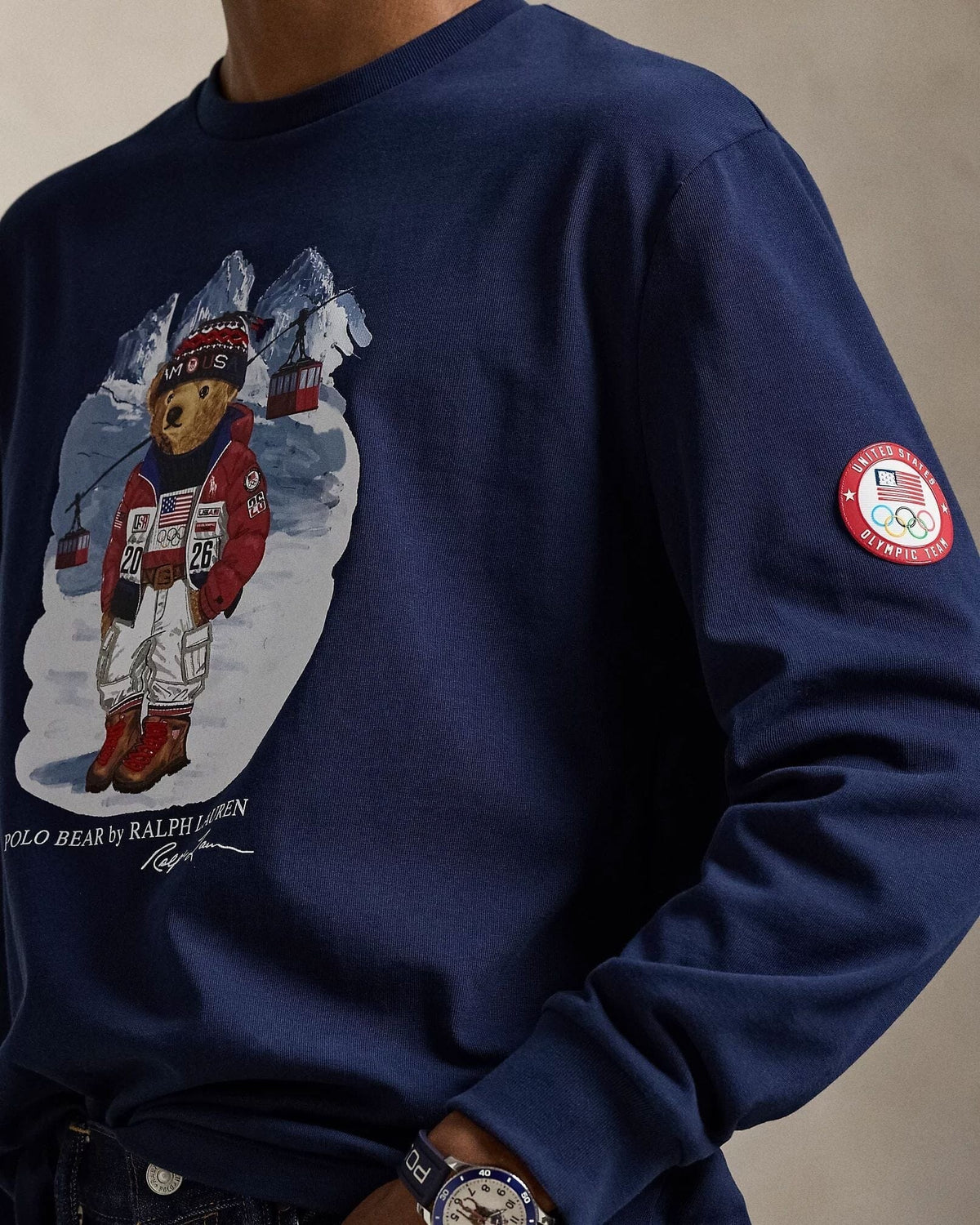 Camiseta Polo Bear del equipo de EE. UU. de RL