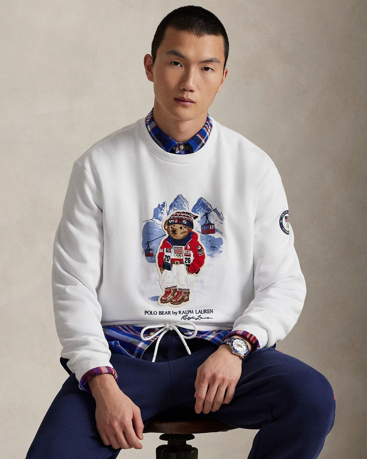 RL Team USA Polo Bear Sweatshirt
