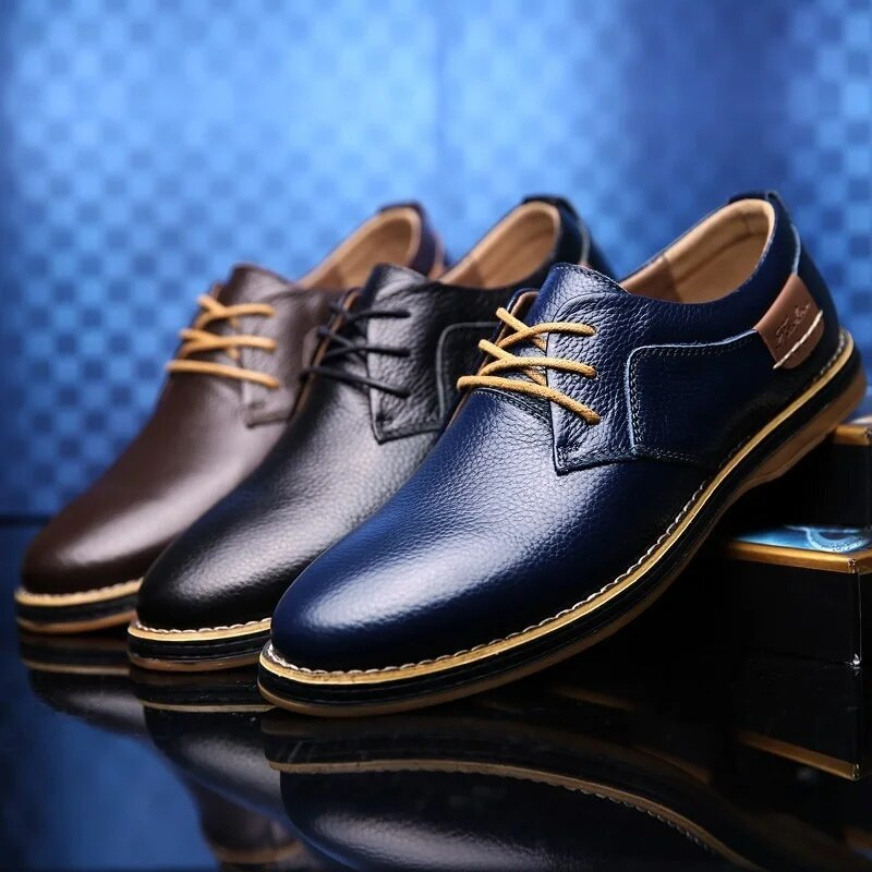 Zapatos de cuero genuino Lucas Wellington
