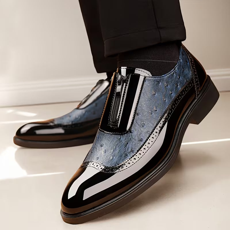 Oxford Ostrich Leather Shoes