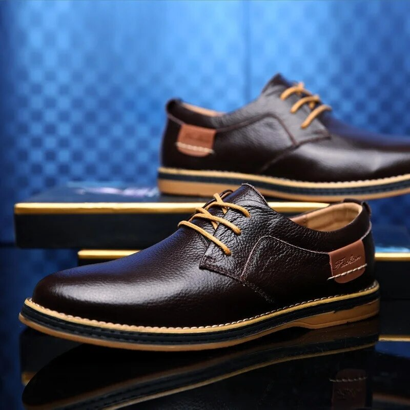 Zapatos de cuero genuino Lucas Wellington