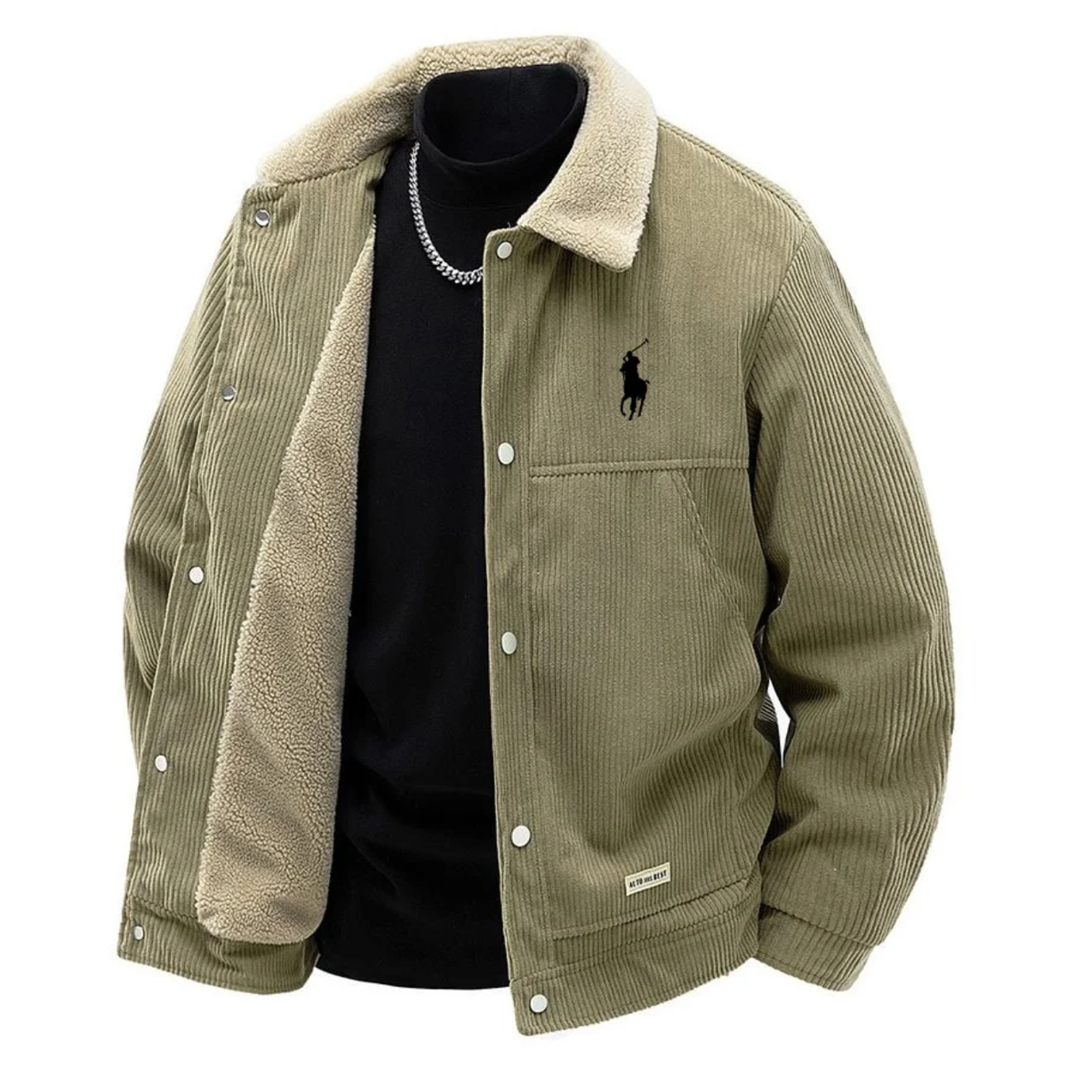 RL Premium Corduroy Sherpa Lined Jacket - Clearance Sale