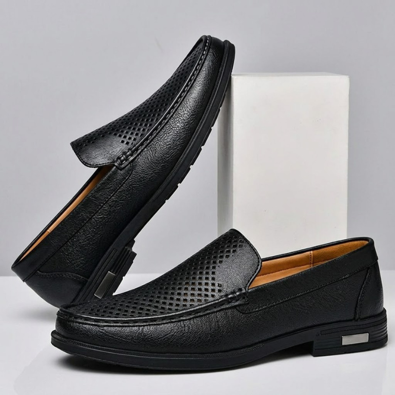 Mocasines de piel auténtica Pelle Italia