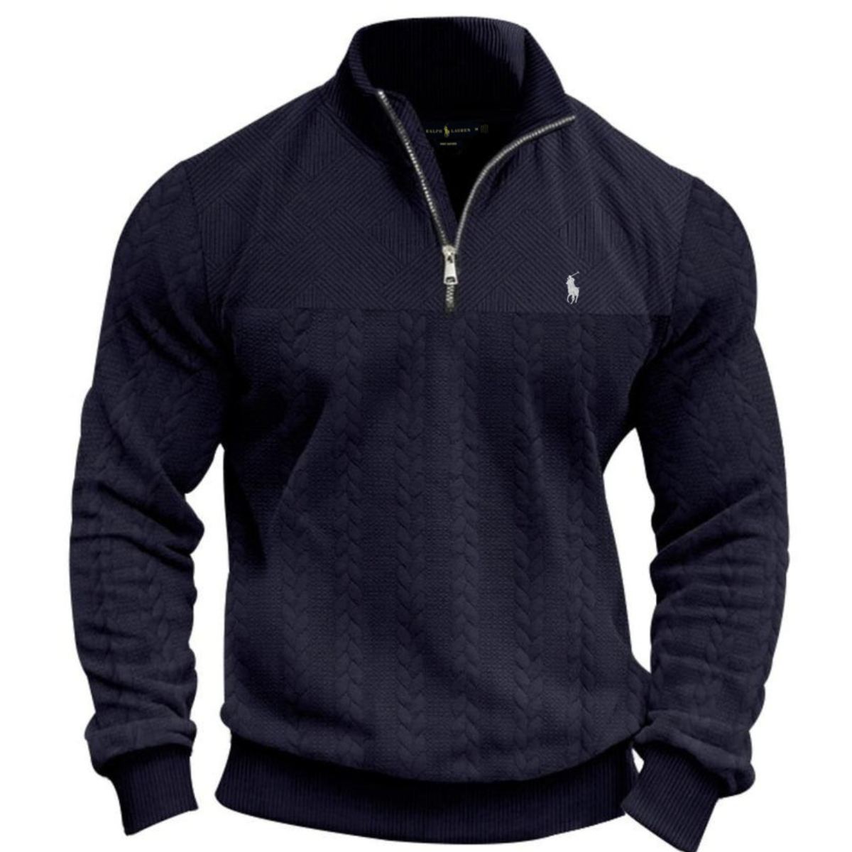 RL Textured Half-Zip Knit Pullover - Clearance Sale