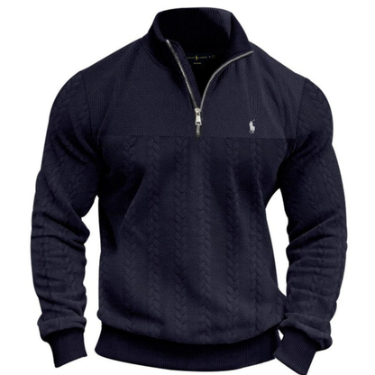 RL Textured Half-Zip Knit Pullover - Clearance Sale