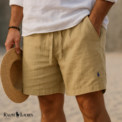 Pantalones cortos tipo capri de lino RL Heritage