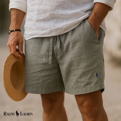 Pantalones cortos tipo capri de lino RL Heritage