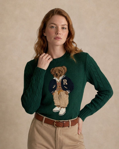 RL Sweater | Polo Bear Varsity Letterman