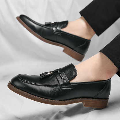 Veneto Leather Tassel Loafers