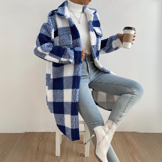 Chaqueta de cuadros Belle