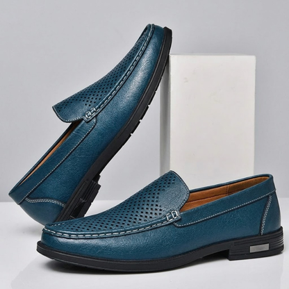 Mocasines de piel auténtica Pelle Italia