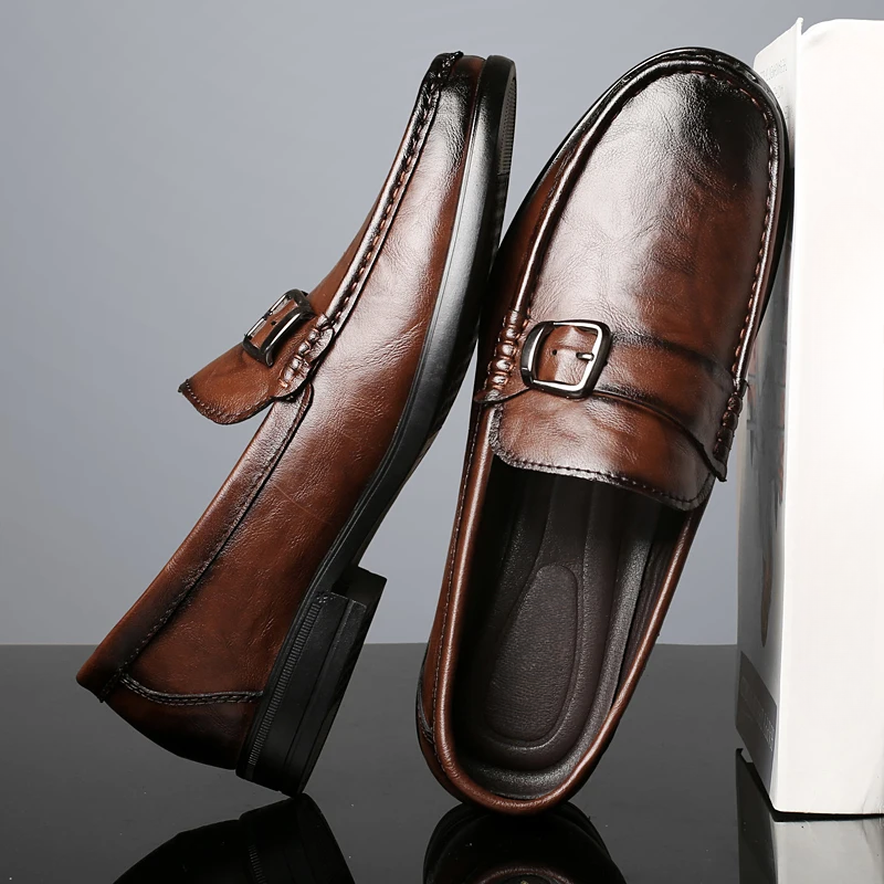 Luciano Italian Leather Loafers