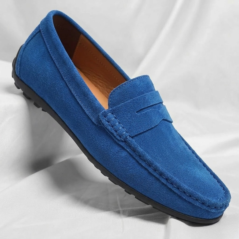Veneto Suede Penny Loafers
