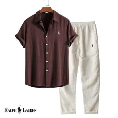 Conjunto de lino de verano para hombre RL™
