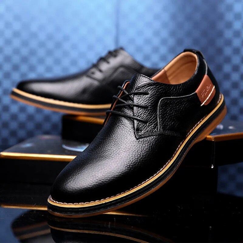 Zapatos de cuero genuino Lucas Wellington