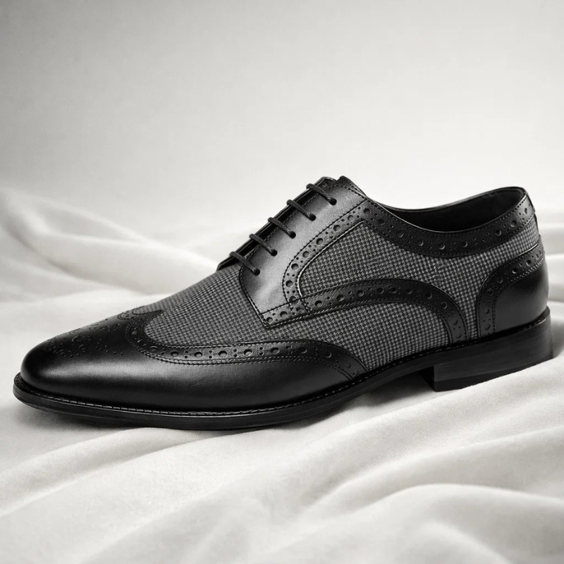 Gatsby Houndstooth Dress Shoes