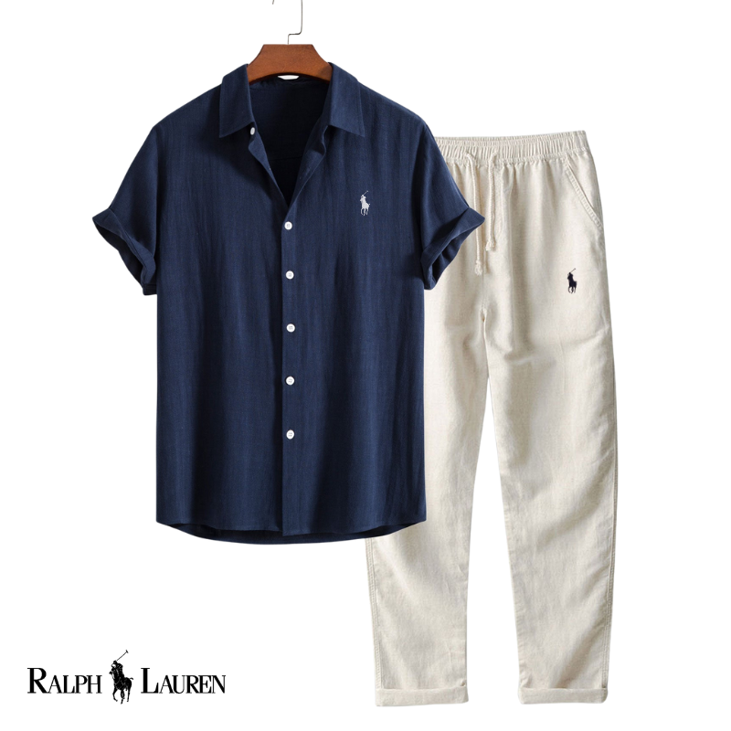 Conjunto de lino de verano para hombre RL™
