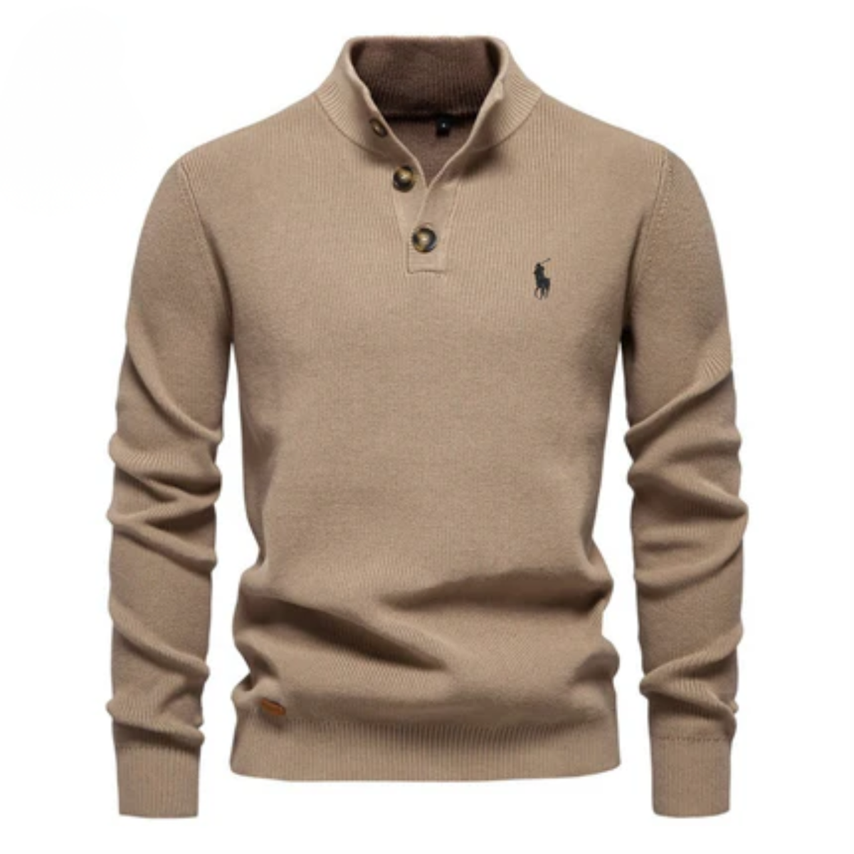 RL Premium Knit Henley Sweater || Clearance Sale