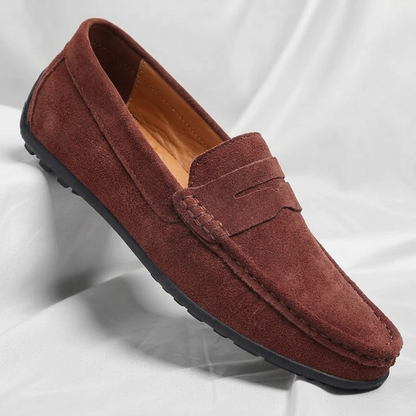 Veneto Suede Penny Loafers