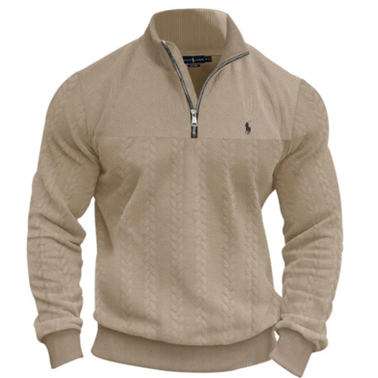 RL Textured Half-Zip Knit Pullover - Clearance Sale