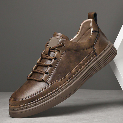 Zapatillas de cuero genuino Roma Italiana