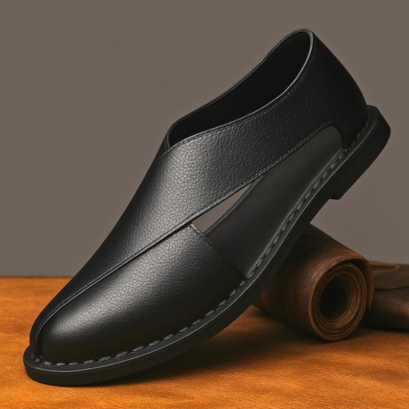Lusso Italiana Sandalias de Cuero Genuino