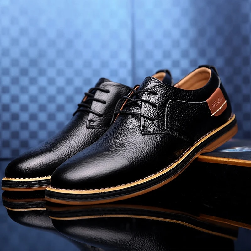 Zapatos de cuero genuino Lucas Wellington