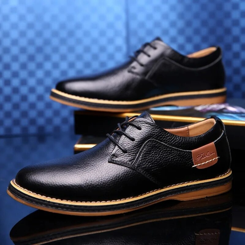 Zapatos de cuero genuino Lucas Wellington