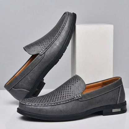 Mocasines de piel auténtica Pelle Italia