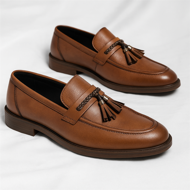 Marco Leather Tassel Loafers