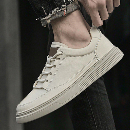 Zapatillas de cuero genuino Roma Italiana