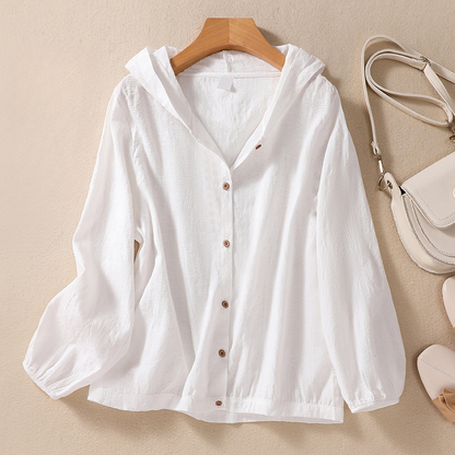 Amanda Linen Hoodie