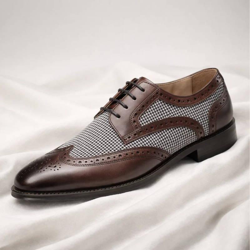 Gatsby Houndstooth Dress Shoes