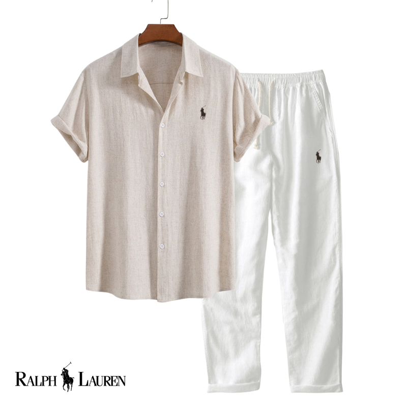 Conjunto de lino de verano para hombre RL™