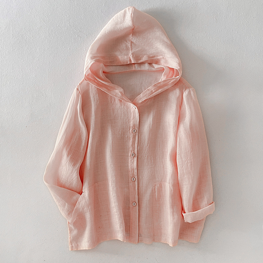Sudadera con capucha de lino Anya Taylor