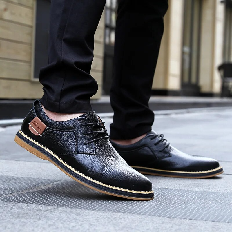 Zapatos de cuero genuino Lucas Wellington
