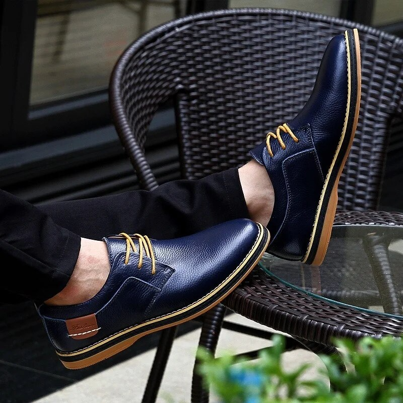 Zapatos de cuero genuino Lucas Wellington