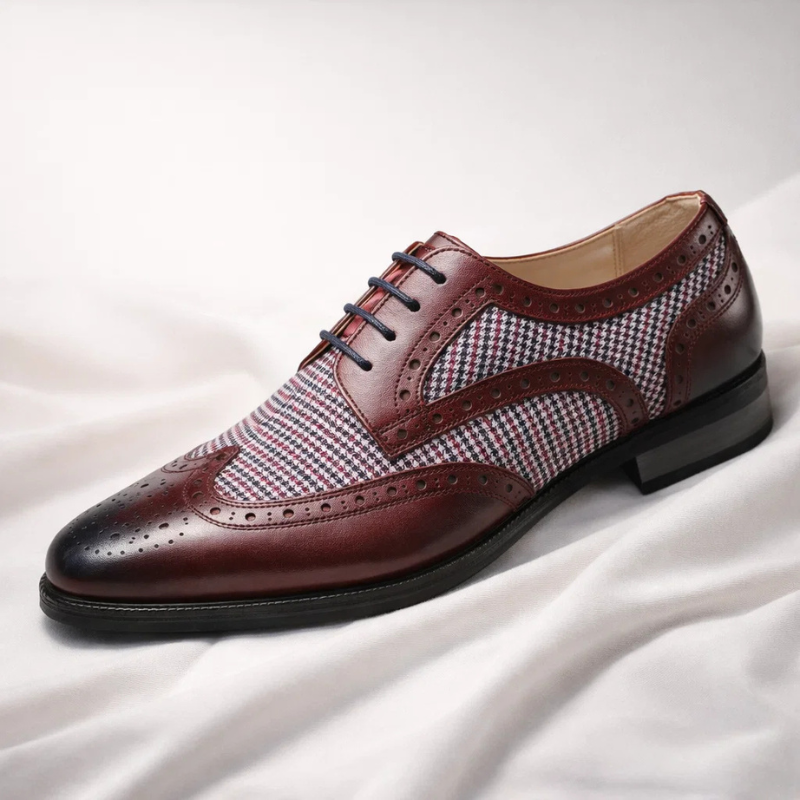 Gatsby Houndstooth Dress Shoes