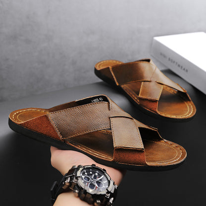 Sandalias de piel auténtica Enzo Italiana