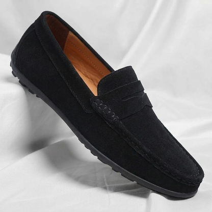 Veneto Suede Penny Loafers