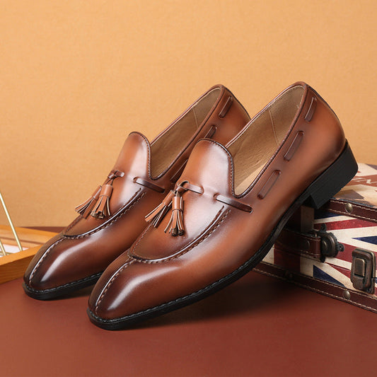 Mocasines de borlas en piel genuina Windsor