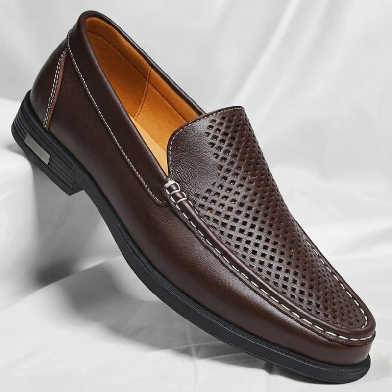Mocasines de piel auténtica Pelle Italia