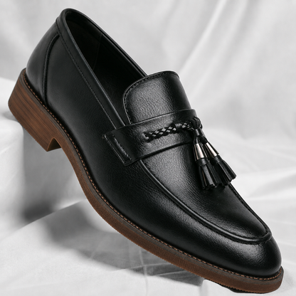 Veneto Leather Tassel Loafers