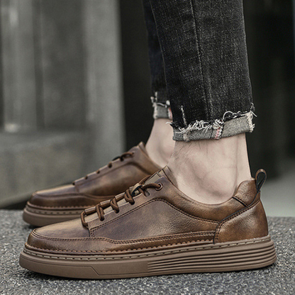 Zapatillas de cuero genuino Roma Italiana