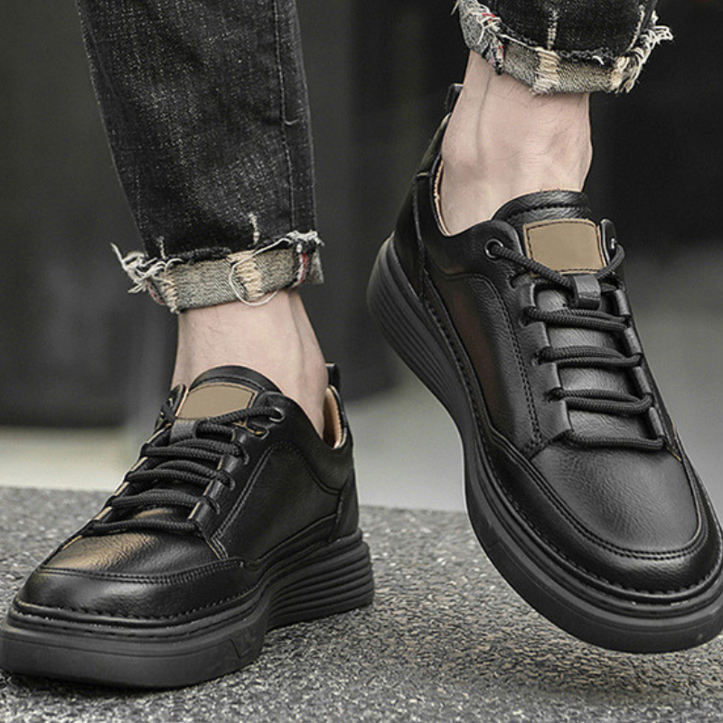 Zapatillas de cuero genuino Roma Italiana